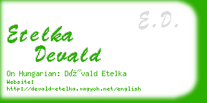 etelka devald business card